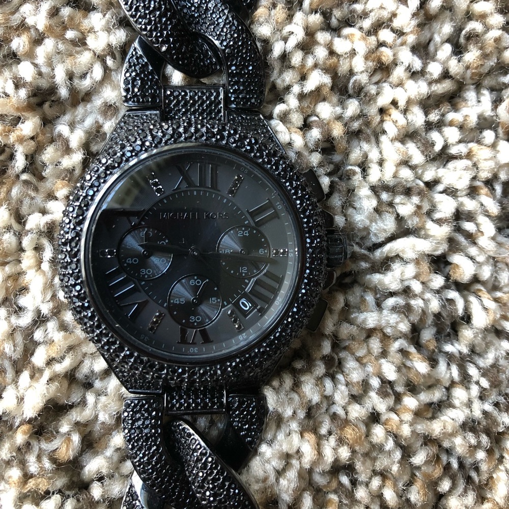 Michael Kors Black Diamond Glitz Camille Watch